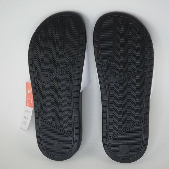 Nike Benassi JDI Men's Sandals Slippers Slides Flip Flops White - Picture 8 of 11